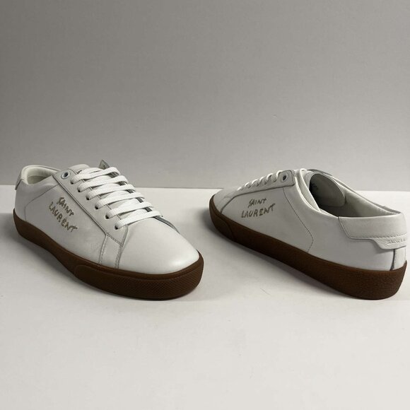 Saint Laurent Women Court Classic Leather Sneakers 610649 00N00 9030 - Picture 3 of 13